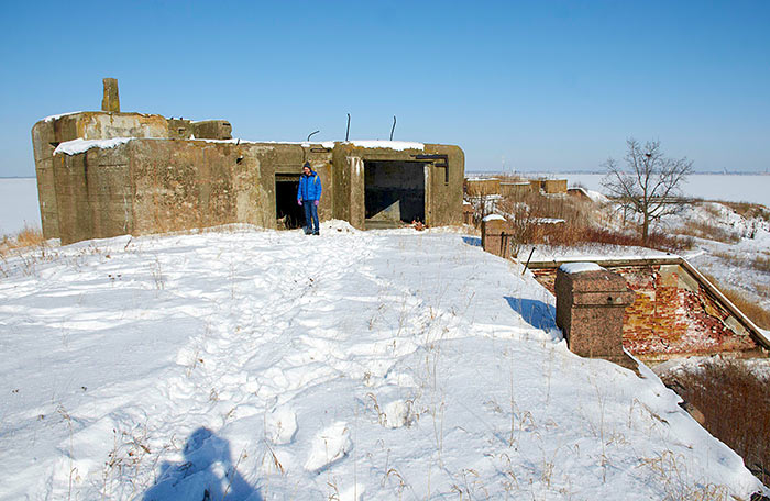 Вид КНП с южной стороны форта - Южные Форты