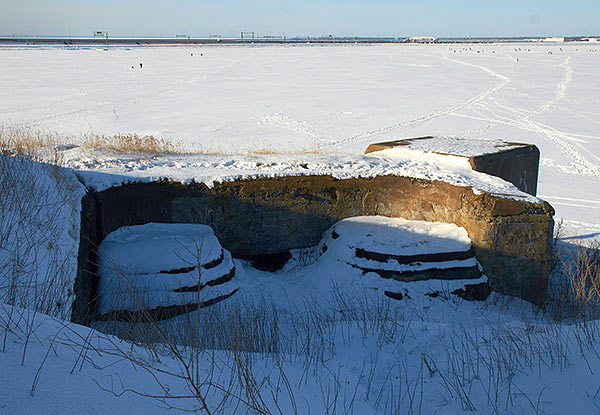 The positions of small-caliber guns - Southern Forts