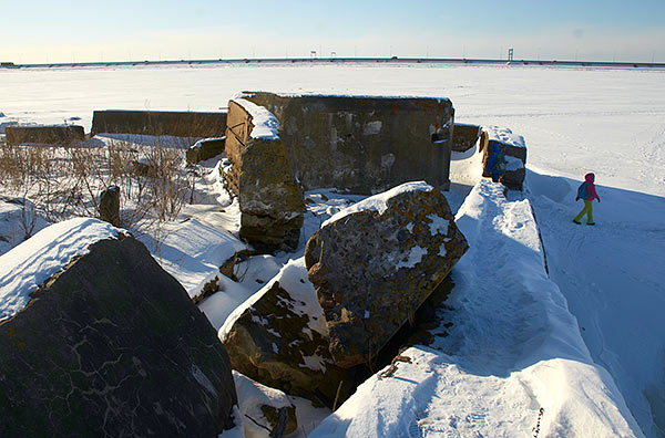 Правый (северный) фланк форта "Милютин" - Южные Форты