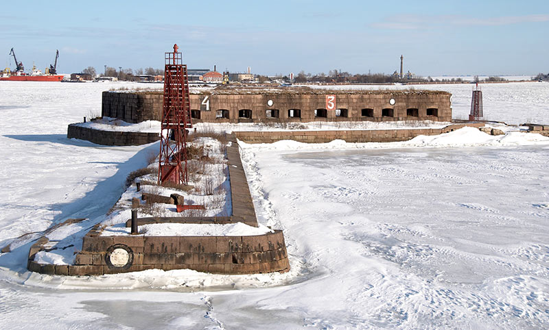 Battery and dam of Merchants harbor - Southern Forts