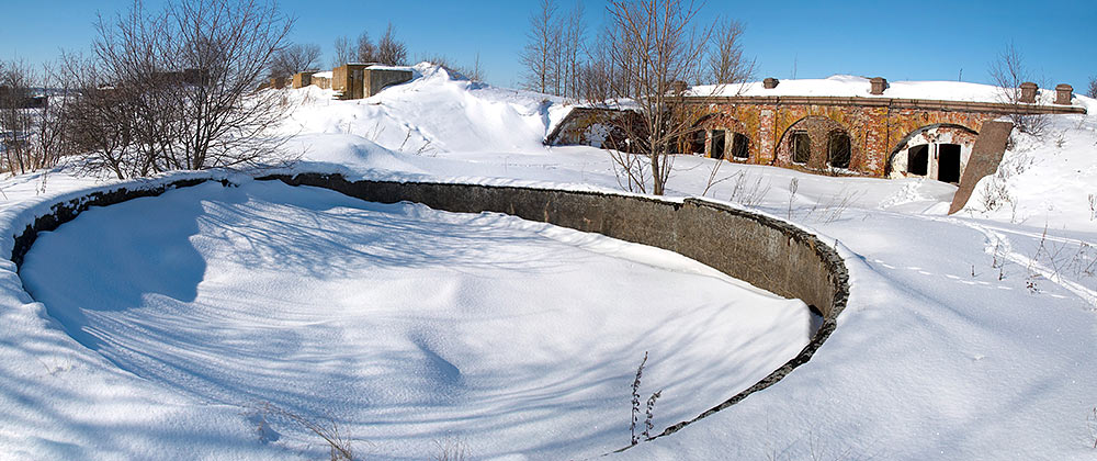 Antiaircraft gun's emplacement - Southern Forts