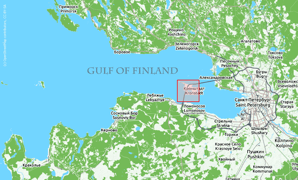 Forts of southern sector of Kronstadt Fortress