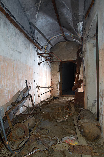 Corridor of left flank 6-inch battery - Southern Forts