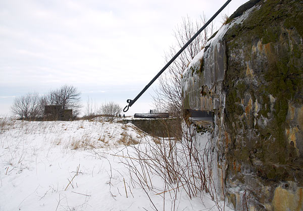 Fire post on the roof of the officer's barracks - Southern Forts