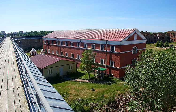 #23 - New prison, view from the Shlisselburg fortress wall