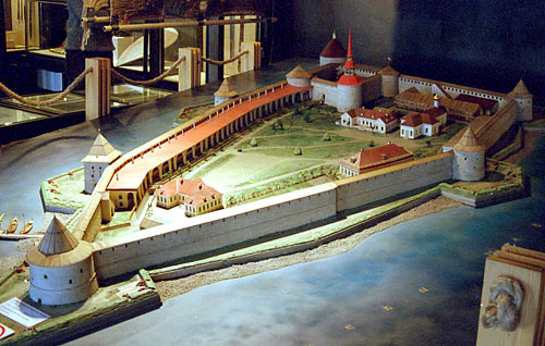 Model of the fortress Shlisselburg of 1710-th.