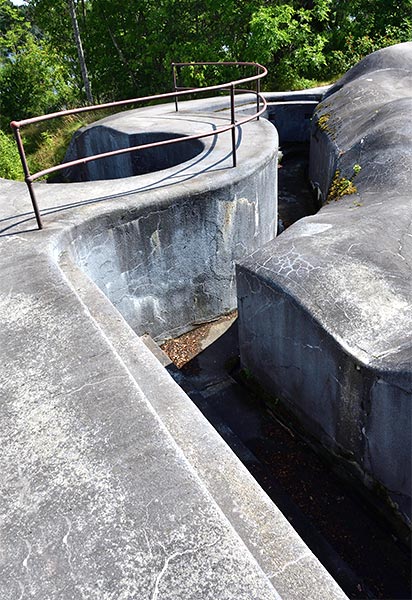 Concrete trench - Fort Siarö