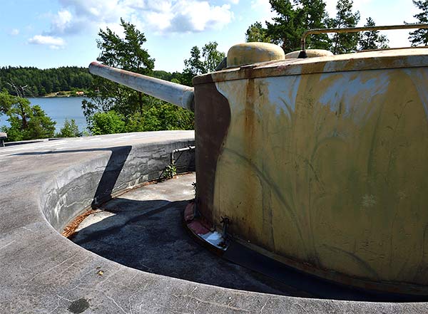 152 mm gun turret - Fort Siarö