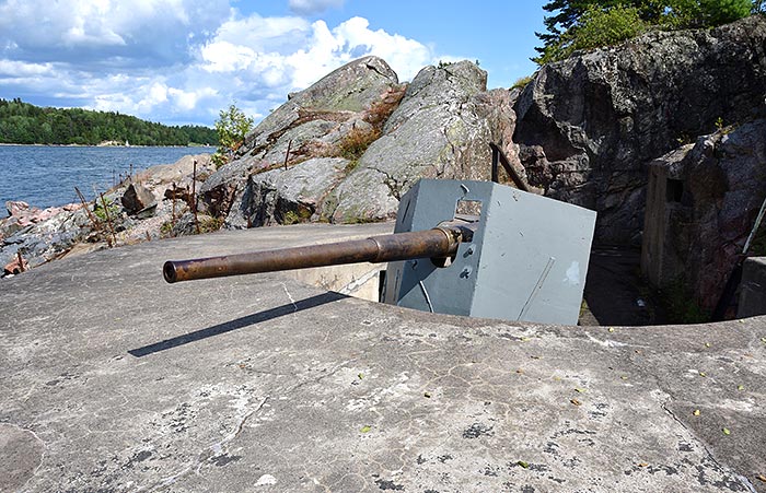 57 mm gun of 1889 model - Fort Siarö