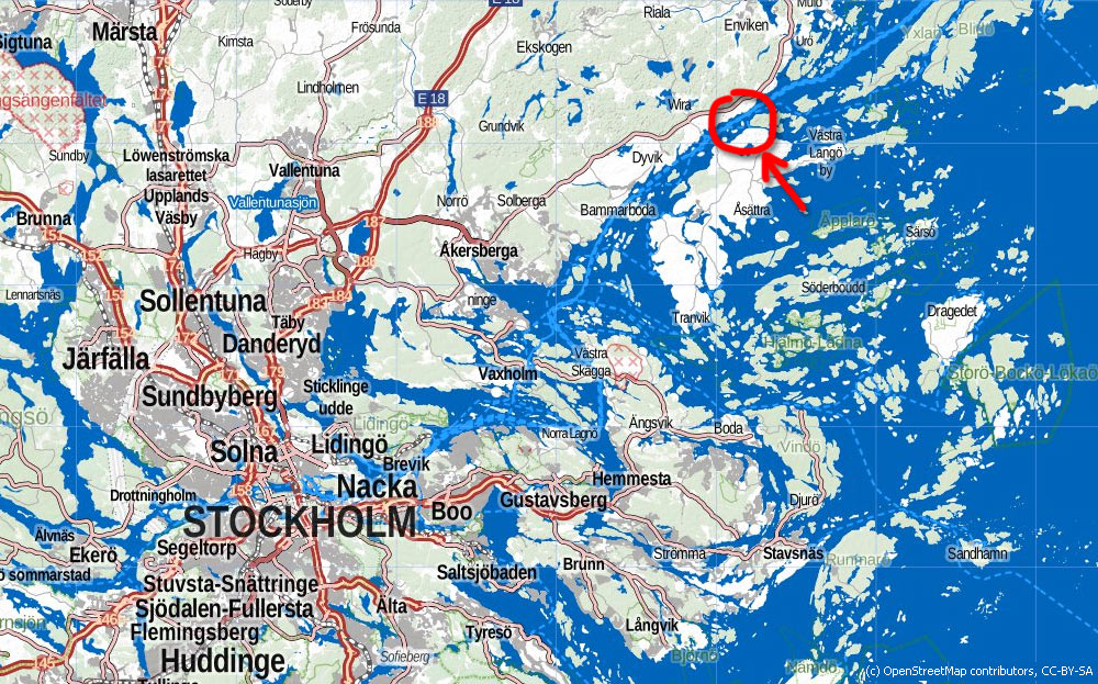  Stockholm archipelago map