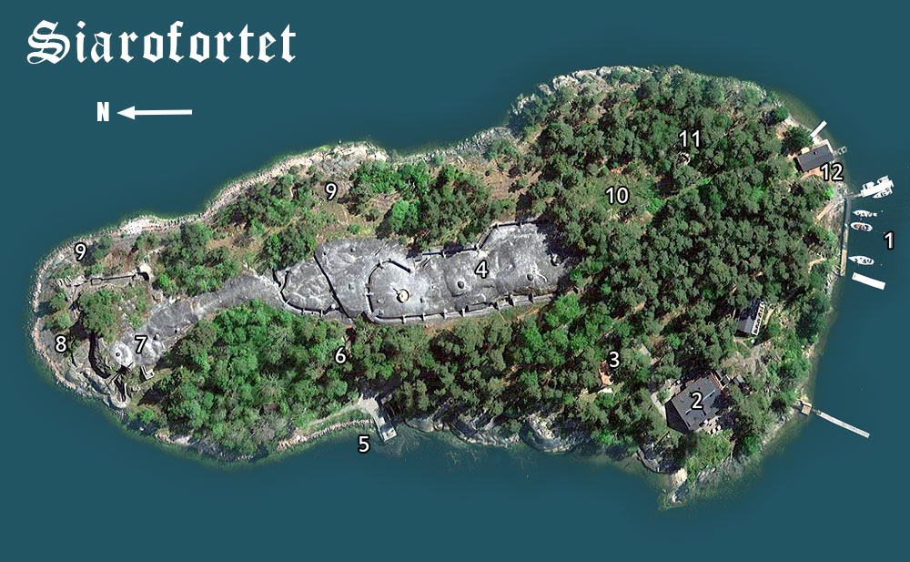 Siarö Fort layout