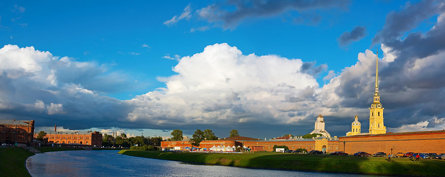 Saint-Petersburg fortress and Crownwerk - Peter and Paul Fortress