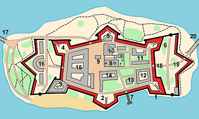 Plan of Peter and Paul Fortress