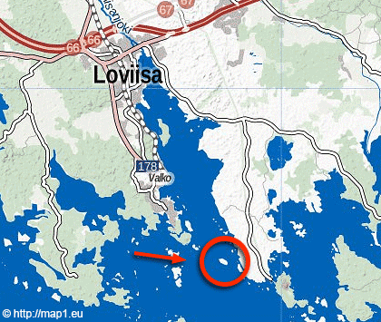 Loviisa-Svartholm map