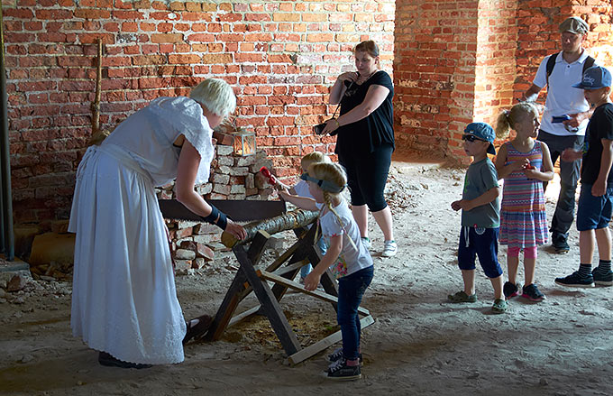 Activities for children at Svartholm Fortress
