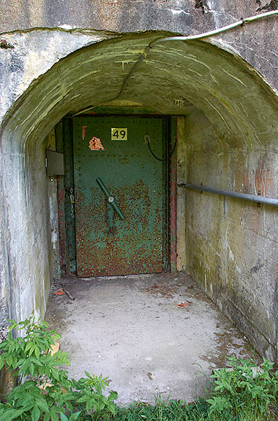 Armored door to the tunnel shelter - Sveaborg