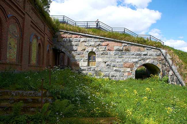 Ramp to the top of the battery No6 - Sveaborg