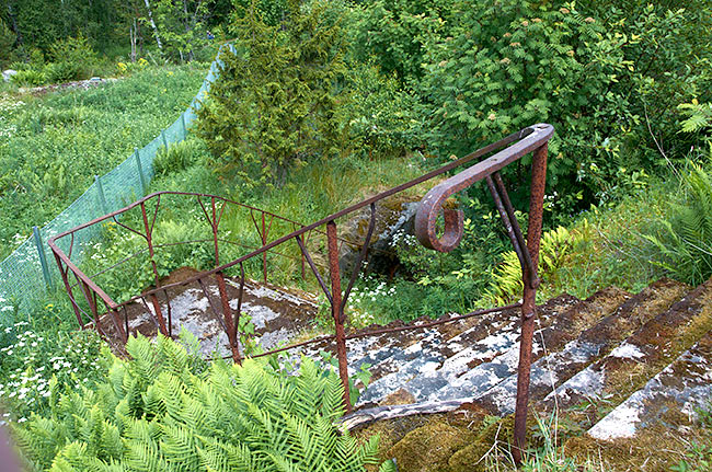 Stairway to the reserve tunnel magazine - Sveaborg