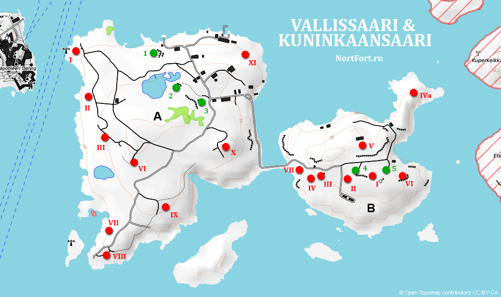 Vallissaari and Kuninkaansaari islands
