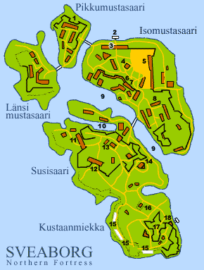 Plan of fortress Sveaborg