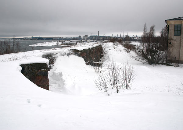 Parapet of 9-inch battery - Sveaborg