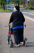 Grandmamma on the scooter