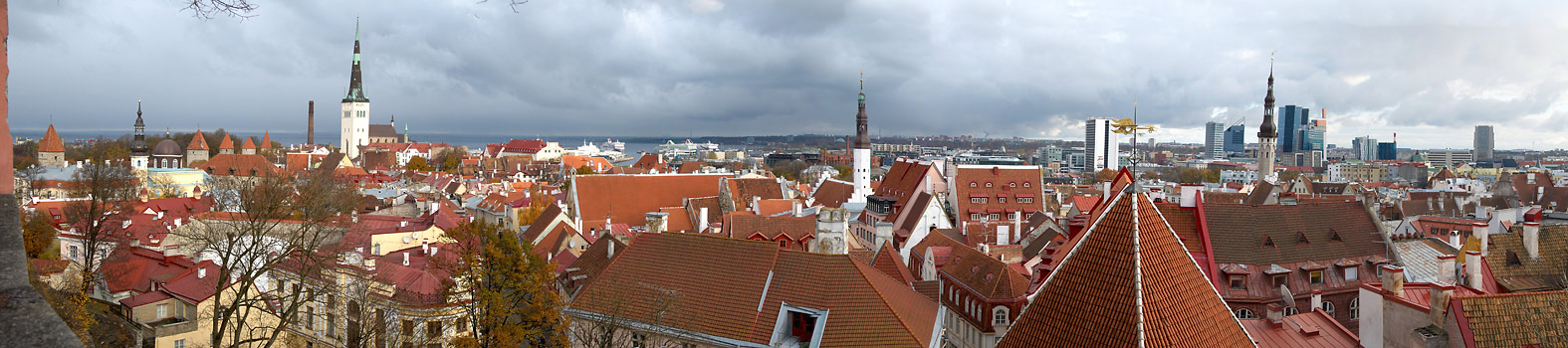 Panorama of old Tallinn - Tallinn