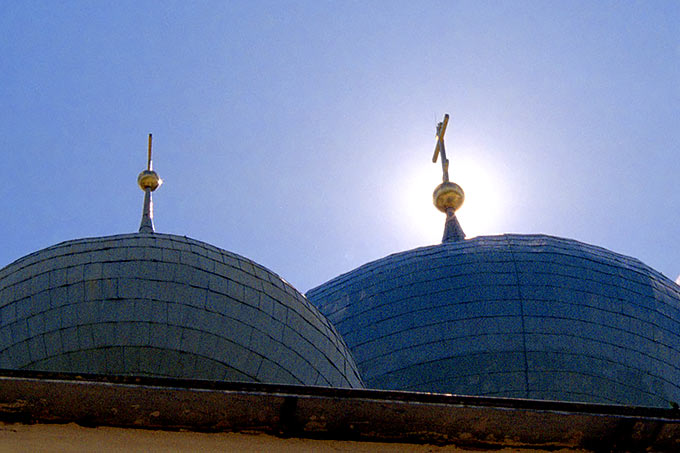 Christ of Uspensky Cathedral in Tikhvin Monastery