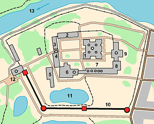 Plan of Tikhvin Monastery