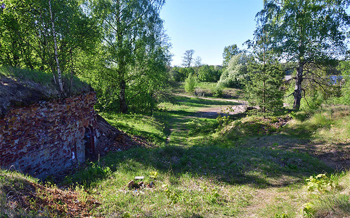 Inside the Trongsund redoubt - Trangsund
