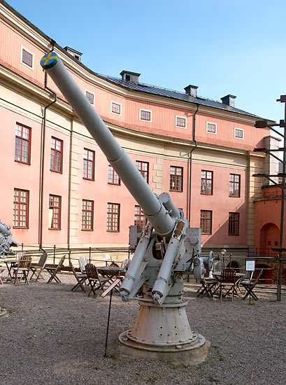 7.5 sm AA gun m/15-23 - Vaxholm