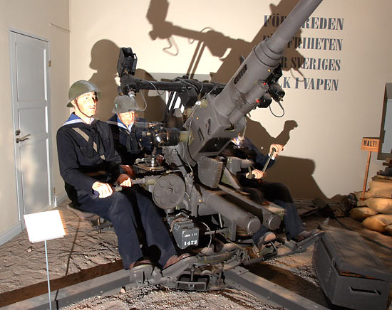 40 mm L60 Bofors AA gun - Vaxholm