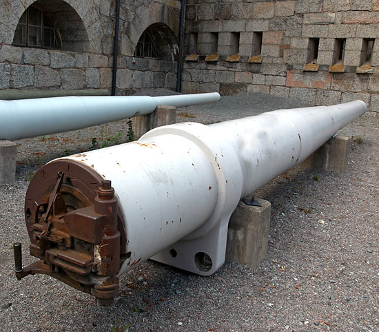 21 sm barrel of gun m/1898 - Vaxholm