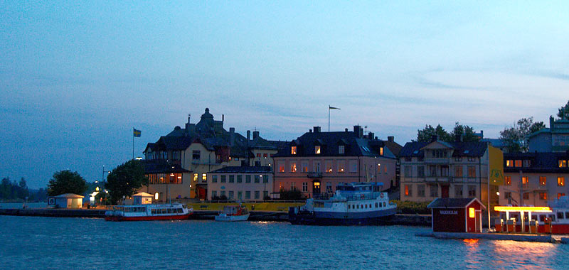 Vaxholm city by night - Vaxholm