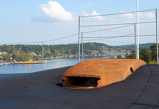 Observation cupola atop of Command post - Vaxholm