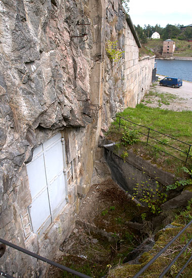 Entrance to the vaults - Vaxholm