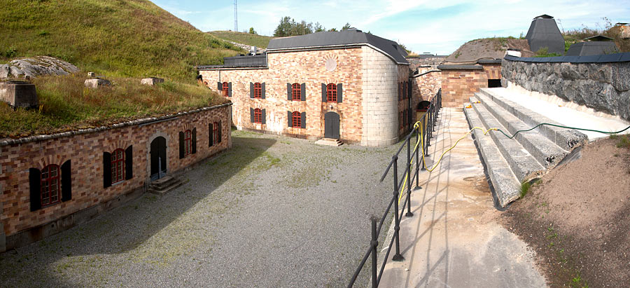 Panorama of Lower battery's court - Vaxholm