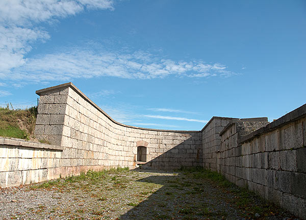 Upper floor of caponier - Vaxholm