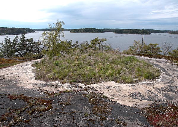 Emplacement of gun's turret - Vaxholm