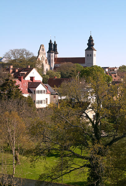 View of the city from the top of the tower  Silverhättan - Visby