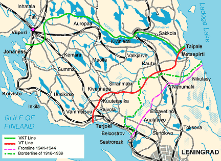 General plan of VT Line (Vammelsuu Taipale line)