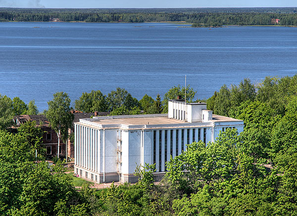 Provincial county archive building from St.Olaf tower - Vyborg