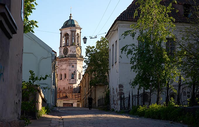 Clock tower in Vyborg