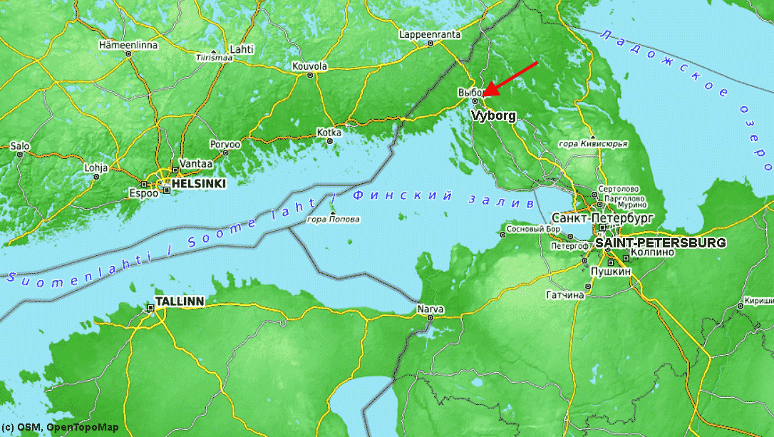 Gulf of Finland map