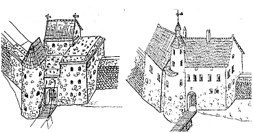 Ворота выборгского замок в конце XVI в и дом наместника в начале XVII в