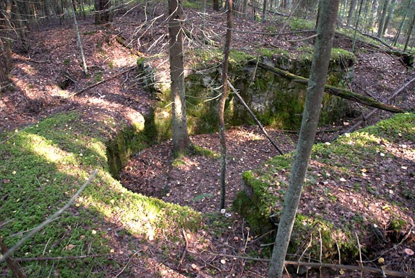 76 mm gun emplacement - Vyborg