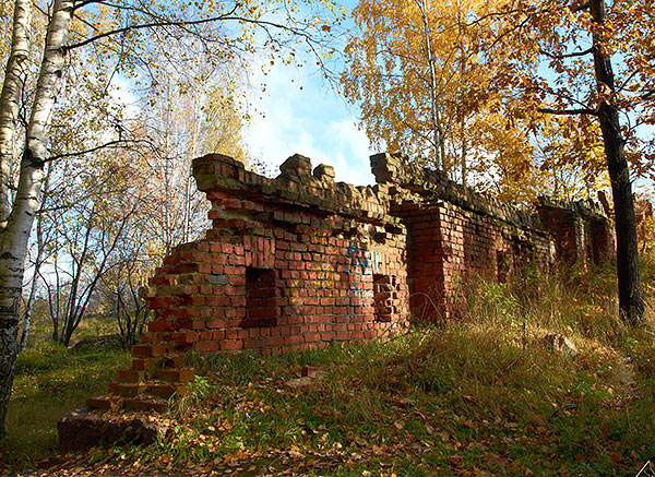 Rifle embrasures in the fence - Vyborg