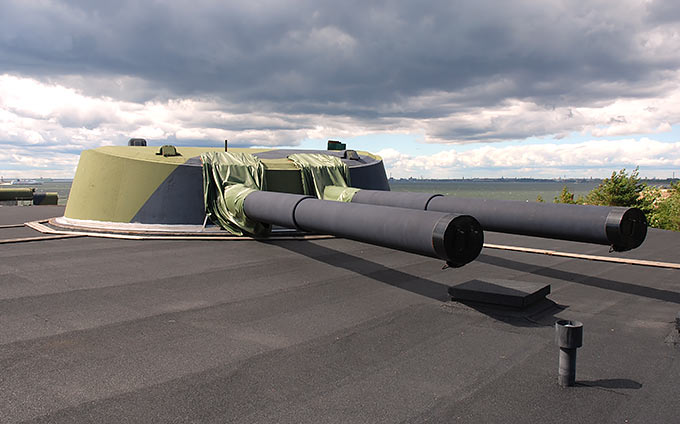 12-inch gun Kuvasaare island