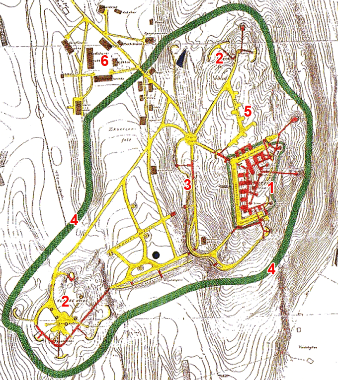 Fort Høytorp - layout