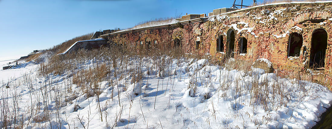 Панорама Центральной батареи форта